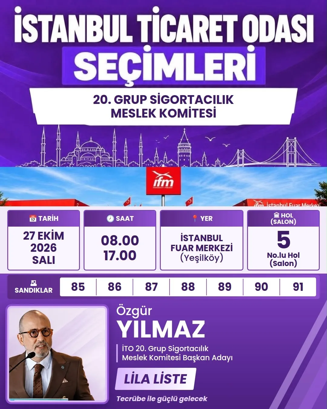 Tekli Sigorta Acenteleri Derneği İTO seçimi için ulaşım bilgisi verdi