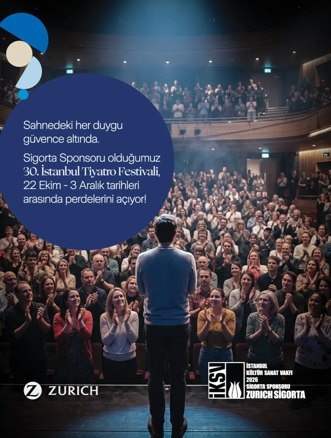 Zurich Türkiye, 30. İstanbul Tiyatro Festivali'ni güvence altına aldı