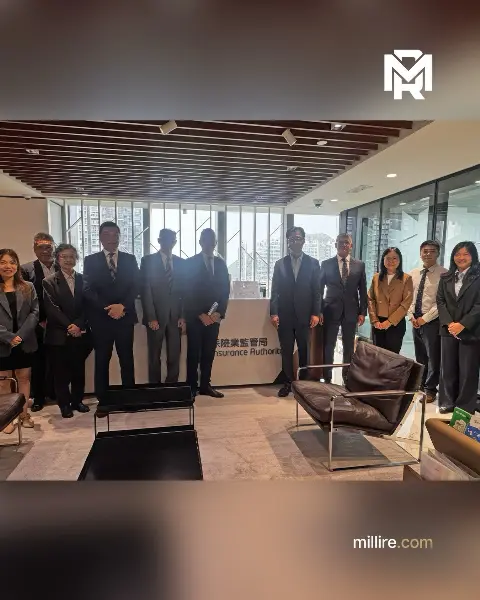 Milli Reasürans yöneticileri Hong Kong Sigorta Otoritesi'ni ziyaret etti