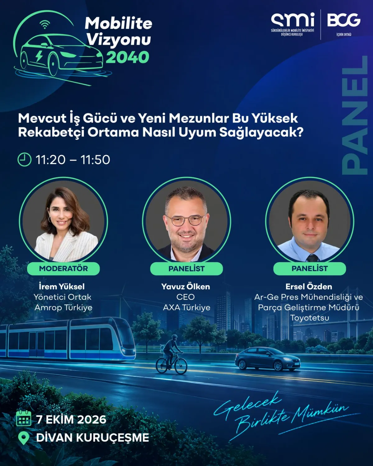 AXA CEO'su Ölken Mobilite Vizyonu 2040 Zirvesi'nde İki Oturumda