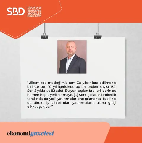 SBD ekonomi gazetesi kartı: broker sayısı artışına dair söz, yönetici portresi