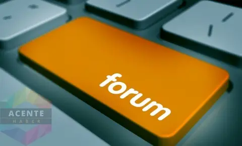 Klavyede turuncu 'forum' tuşu