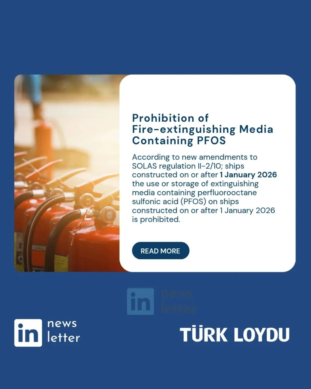 PFOS Fire-Extinguishing Agents Banned on New Ships From 2026