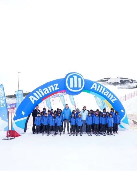 Allianz'ın 'Dağ Gibi Arkanızdayız' Projesi Erzurum'da Başladı: 30 Kız Çocuğu Kayakla Tanıştı, Üçüne 10 Yıllık Destek