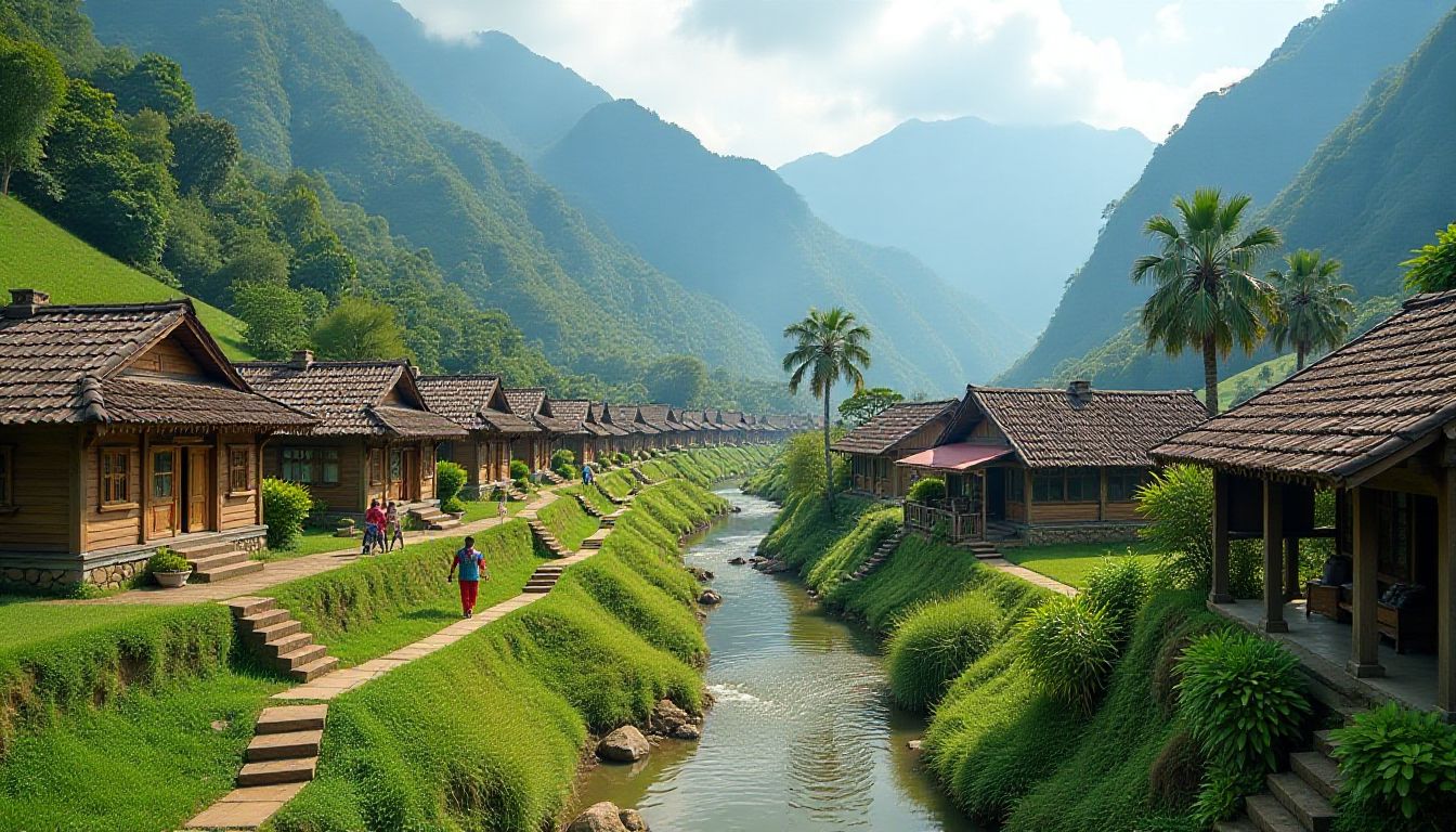 (English) Exploring the Hidden Gems of Asia: A Journey to Forgotten Villages, Cultural Experiences in Asia's Secluded Villages: Traditions and Festivals, The Unique Cuisine of Unseen Asian Villages: Flavors of the Forgotten, Ecotourism in Asia's Remote Villages: Sustainable Travel Experiences